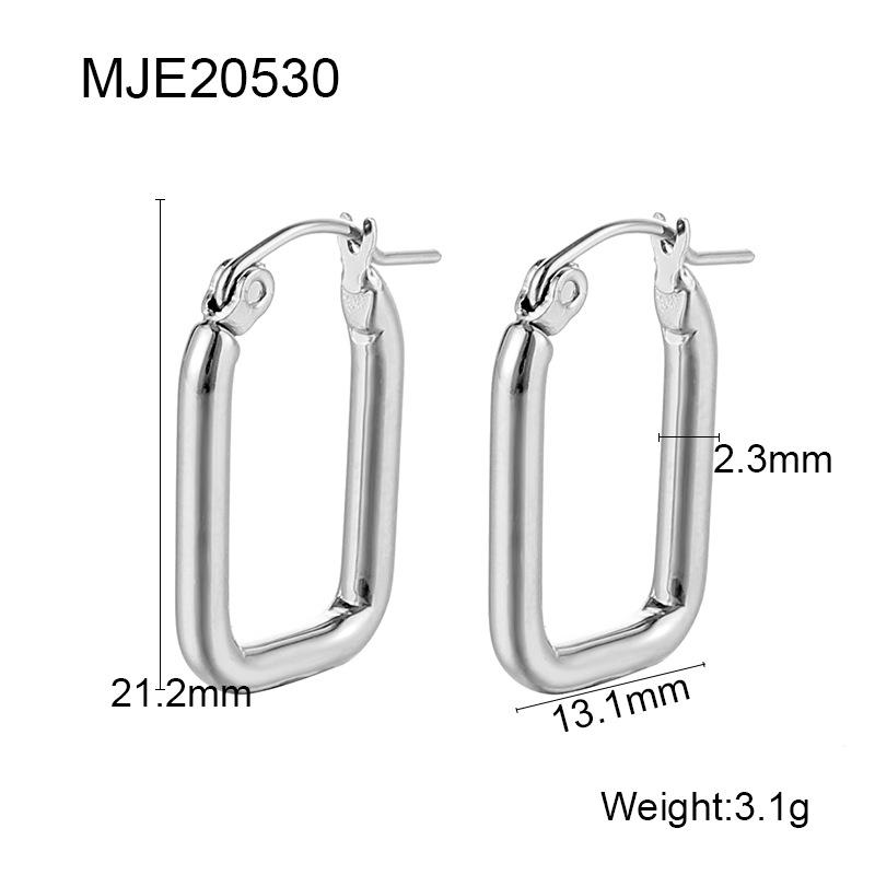 

Стильные корейские серьги U-образной формы 2023 года - Вдохновленные знаменитостями каффы из нержавеющей стали для женщин 18K серебряный