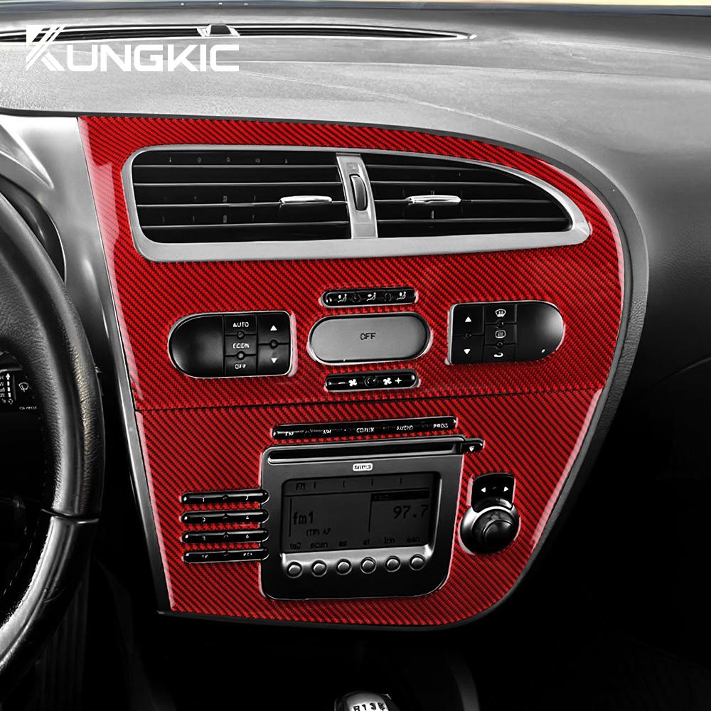 Vnitřní samolepka ve stylu karbonových vláken pro Seat Leon 2005 2006 2007 2008 2009 2010 2011 2012 LHD Vnitřní panel