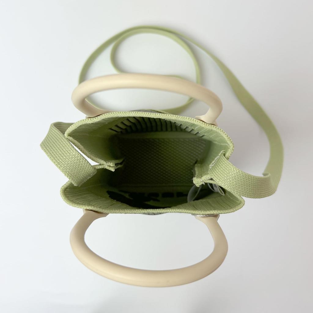 8586 SNOOPY Mini Tote Bag with Shoulder IP BR Silicone Handle Peanuts9E [Rootote] (01 Beige)