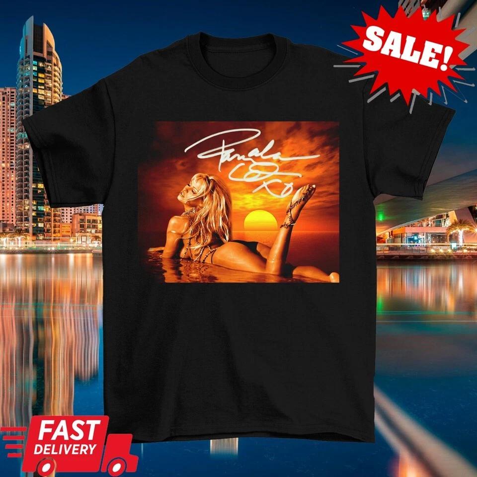 

Signed Pamela Anderson Lying Using Bikini Shirt Black Unisex S-5XL L