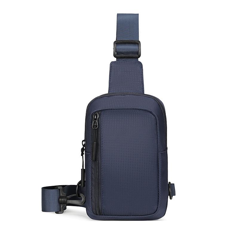New casual men's breast bag versatile simple outdoor sports messenger bag niche casual mobile phone change shoulder bag