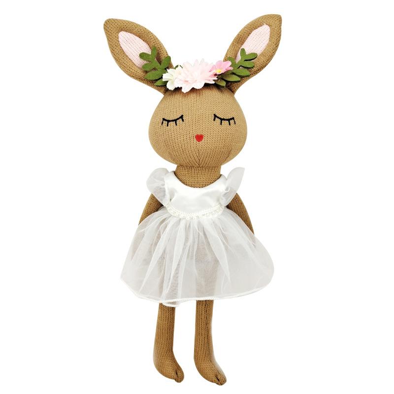 

Вязаный Кролик Милая Игрушка Мода Простой Личность Классическая Юбка Куклы из Тюля