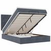 Cadre de lit ottoman - Maison Exclusive - 140x200 cm - Velours gris foncé - Rangement hydraulique