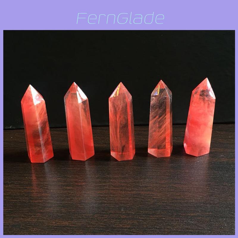 Unique Exquisite Red Quartz Crystal Single Terminated Wand For Spiritual Growth