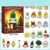 Christmas Emotional Support Advent Calendar With Cartoon Acrylic Decorations For Gift Giving
