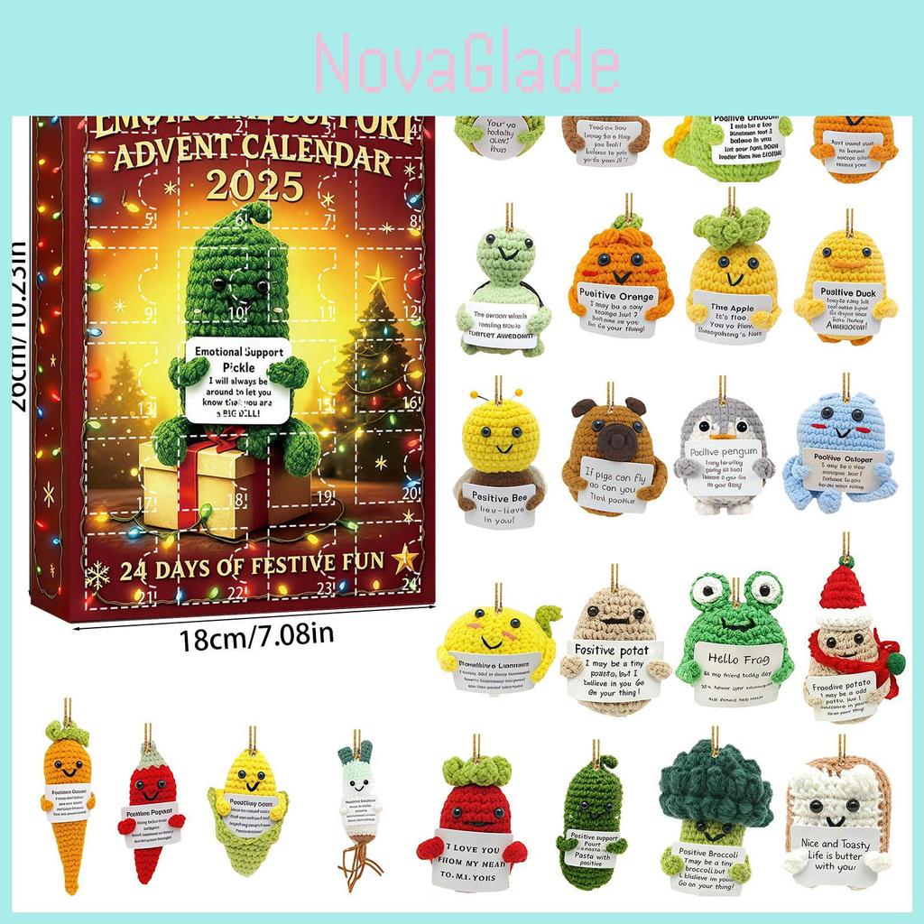 Kerst Emotionele Steun Adventskalender Met Cartoon Acryl Decoraties Om Cadeaus Te Geven