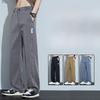 Spring and Summer Ice Silk Air-conditioned Pants, Loose Straight Tube, Lightweight, Breathable, Trendy, Ultra-thin Men's Casual Pants
