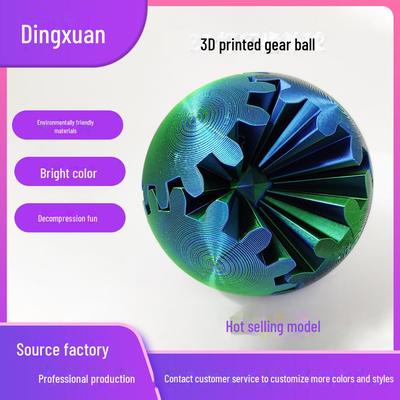 3D Baskılı Dönen Dişli Top Stres Giderici Oyuncak