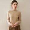 Women's 100% Pure Cashmere Half-High Neck Sweater - Long Sleeve, Autumn/Winter Style