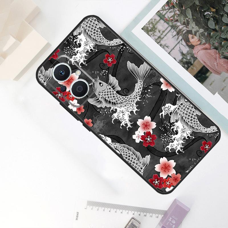 

Ying Yang Koi Fish Case For OPPO Reno 8 7 6 5 4 Lite 10 Pro 11F 4Z 5Z 8T OPPO Find X2 X3 X5 Lite X6 Pro Cover OPPO Reno11 F