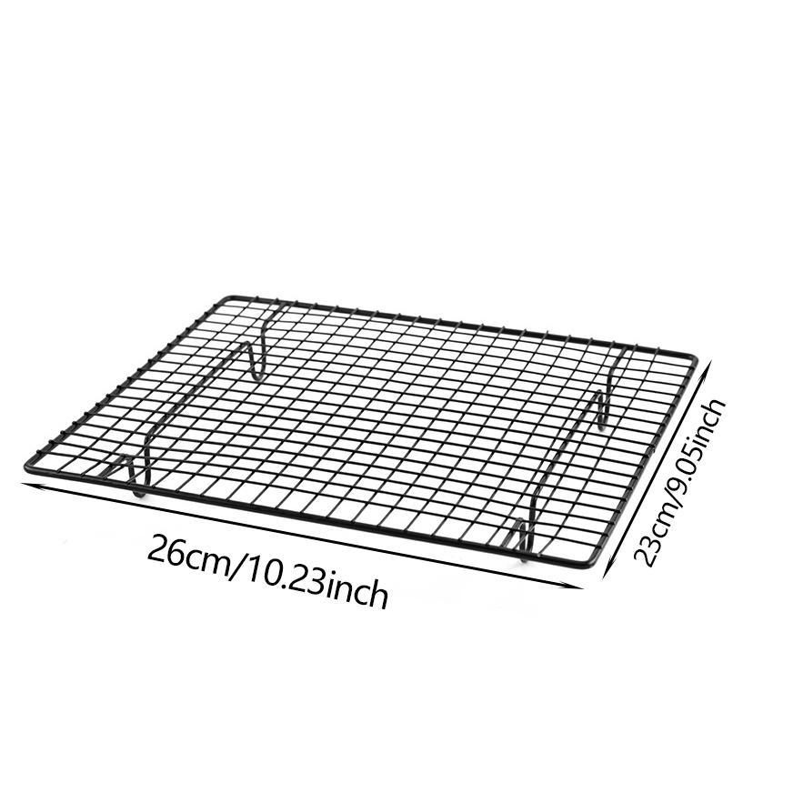 1pc-High Carbon Steel Nonstick Cake Cooling Rack Cooling Grid Tray Biscuit Cookie Biscuits Bread Muffins Cake Cooler Rack Stand