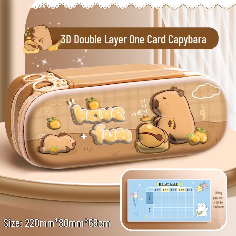

2025 Cute 3D Multi-Layer Pencil Case for Girls - Large Capacity for School & Kindergarten