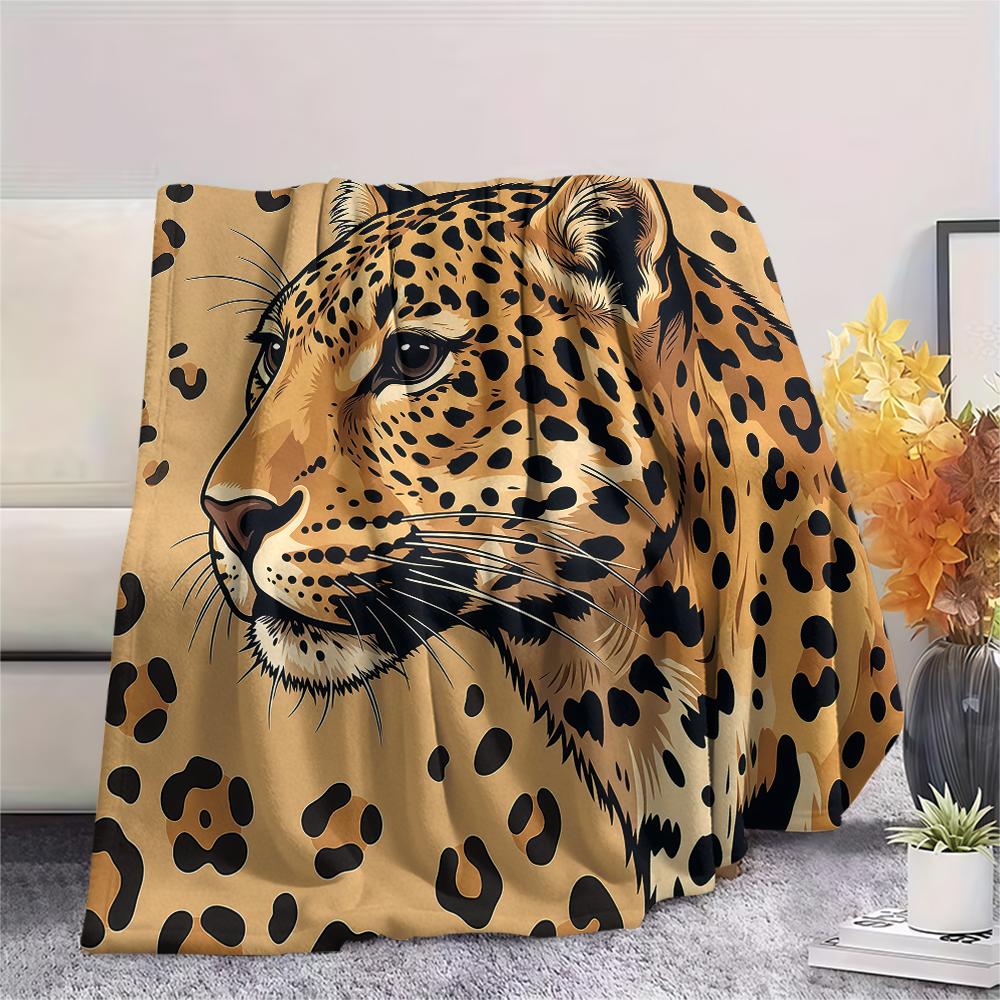 animal patterns Print Flannel Blanket High quality Comfortable for All Seasons Home Decor Warmth and Comfort Perfect for Christmas Gifts