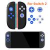 For Nintendo Switch 2 JoyCon Thumb Grip Caps Set Joystick Cap Thumbstick Cover Soft Cross D-Pad Button Caps Game Accessories
