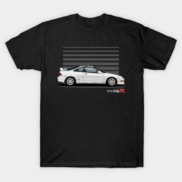 Asian Size Cotton Unisex Tshirt Print T-shirt Integra Dc2 Type R T-shirt No-Cut Print Regular Fit