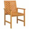Garden Lounge Set 4 pcs Brown Solid Acacia Wood