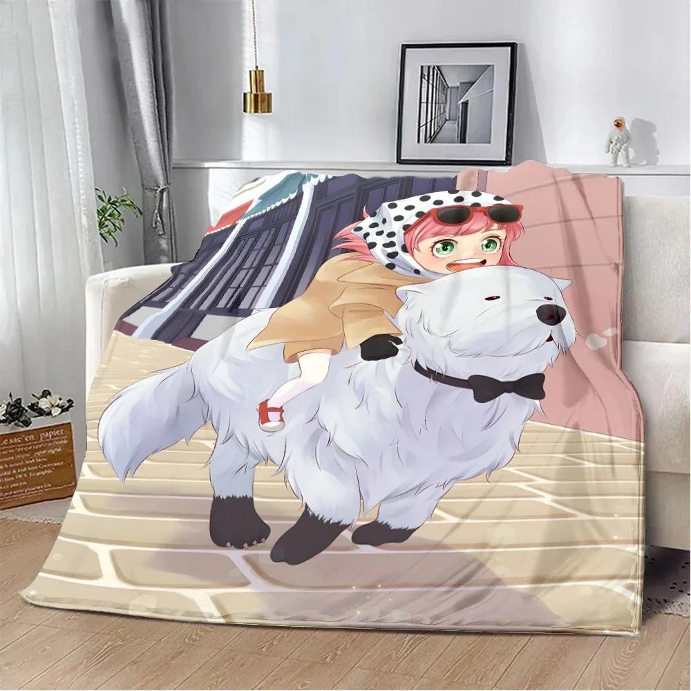 Spy x family Cartoon anime Printed Blanket Picnic Blankets Warm Blanket Soft and Comfortable Blanket Home Travel Birthday Gift