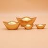 Zinc Zinc Alloy Gold Ingot Solid Desktop Ornaments Vivid Treasure Bowl Ornament  Living Room