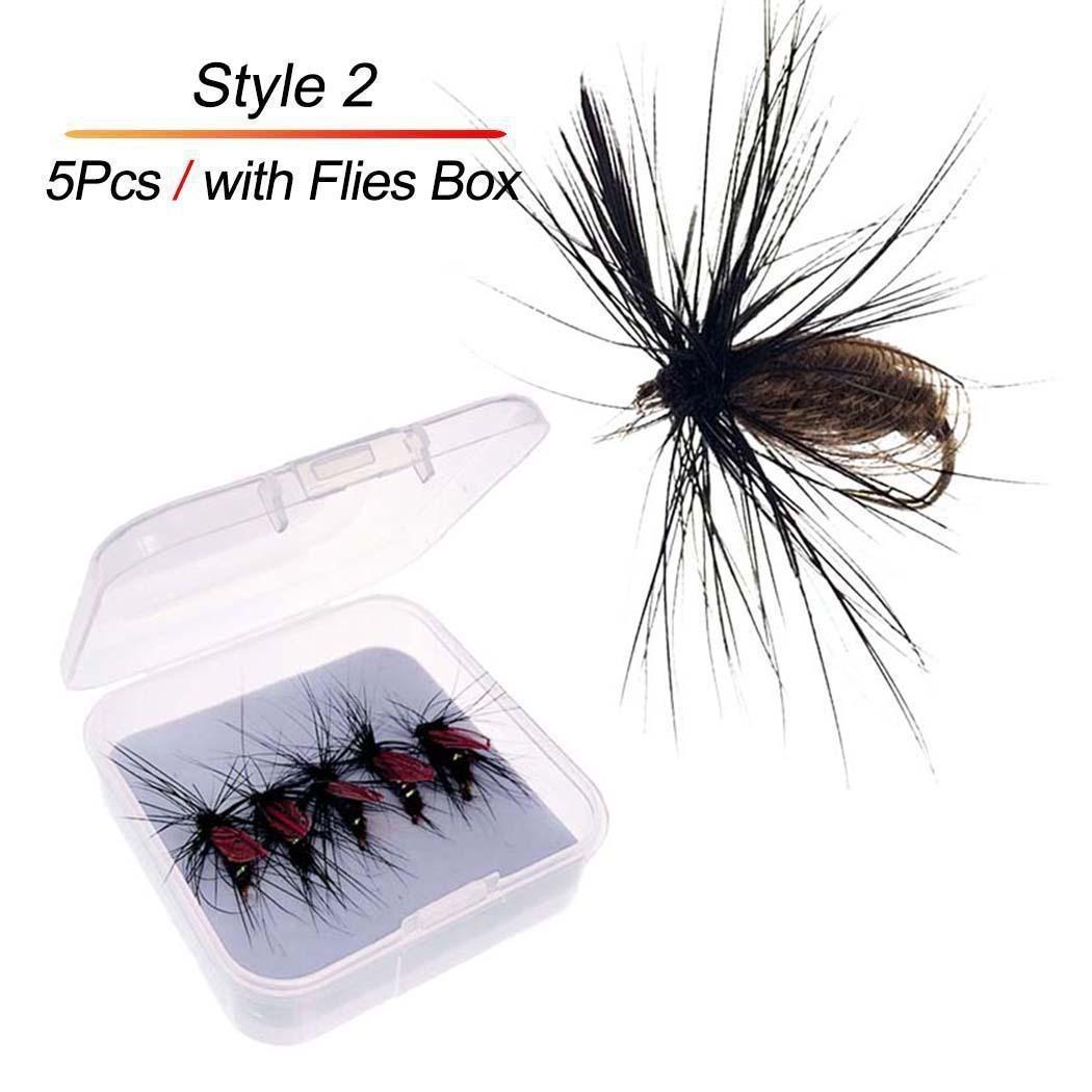 

5/10/25 шт./кор., быстро тонущая нимфа, скад, червь, червь, форель, рыболовные мухи/жуки, искусственные насекомые, приманка для рыбалки Style2 / 5Pcs