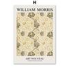 William Morris Colorful Abstract Flowers Wall Art Canvas Painting Nordic Posters And Prints Wall Pictures For Living Room Decor