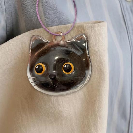 Dog Hair Collector Keychain Charm Memorial Storage Box Transparent Bottle Pet Cat Hair Storage Portable Memory Capsule