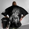 Dragon Ball Animation T-Shirt Men's Summer New Double-Sided Printing Loose Casual Harajuku Trendy Short Sleeve Parent-child Top