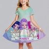 Girls Dress Summer Kids Clothes Huntrix Kpop Demon Hunters Princess Dresses Fashionable Children's Party Performance Birthday