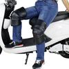 PU Leather Adjustable Windproof Riding Knee Pads Motorcycle Kneepad Warm Kneepad Protective Guard