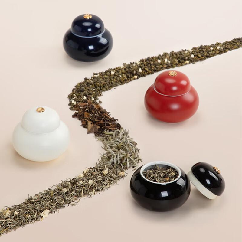 Nanshan Mr. Chinese Ceramic Tea Caddy Set