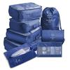 Ensemble de 8 sacs organisateurs pour voyage Sacs organisateurs Accessoires Bagage Valise Organisateur Sac de toilette étanche Rangement pour vêtements