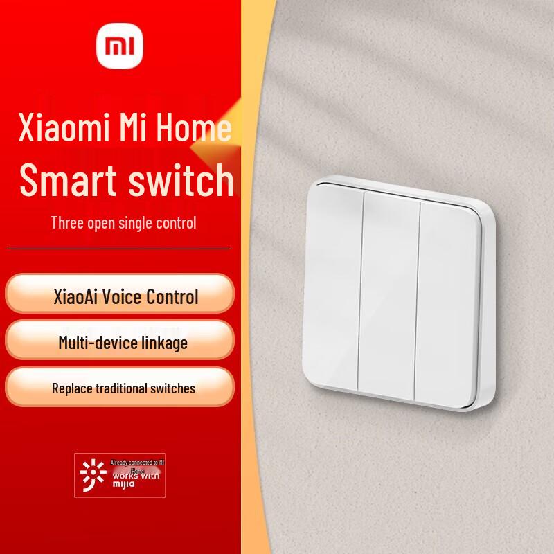Xiaomi Mijia Smart 3-Gang Single Control Wall Switch