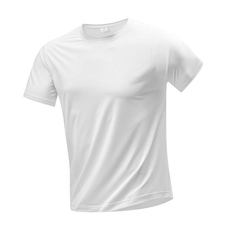 Men's 2026 Summer Casual Sports T-shirt - Lightweight, Breathable, Quick-dry Ice Silk with Four-way Stretch