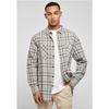 Chemise - URBAN CLASSICS - Long Oversized - Gris - Motif à carreaux - 2 poches poitrine