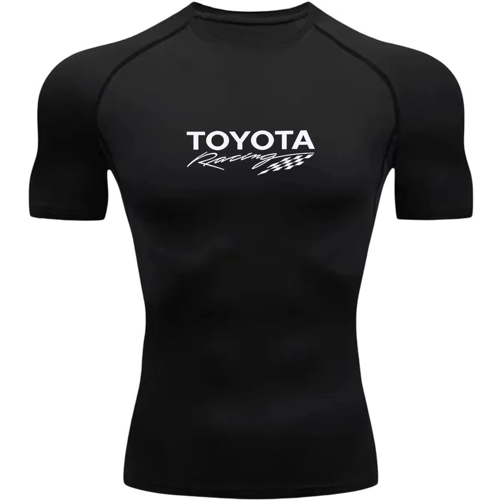 Toyota GR Gazoo Racing Team Summer Tight Fitness T-Shirt Men's Women's Fashion Sports Cycling Top for Active Wear