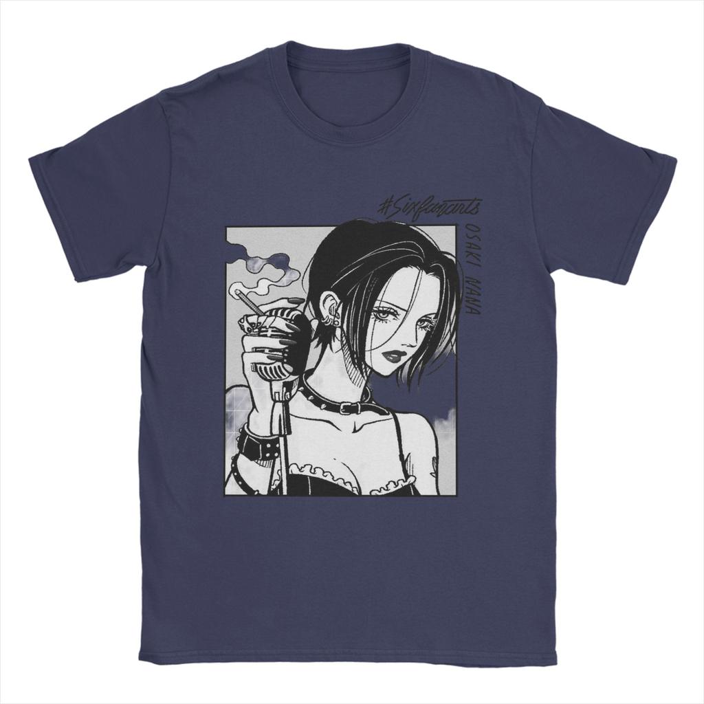 NANA T Shirts Men Women Cotton Funny T-Shirts O Neck Anime Nana Osaki Tees Short Sleeve Tops Plus Size