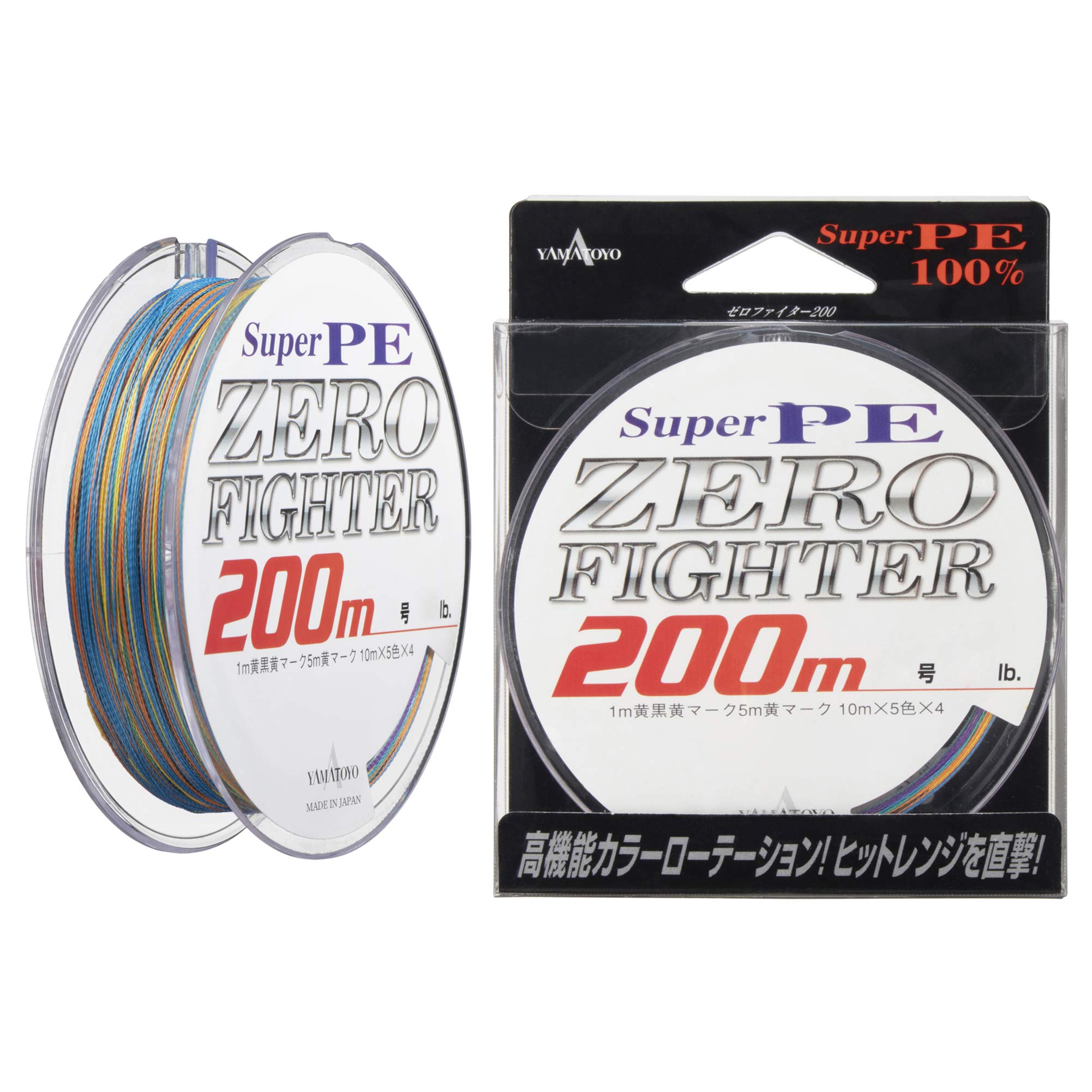 

YAMATOYO PE Line PE Zero Fighter 200m 25lb 5 colors #2 4-strand