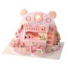 3D DIY Wooden Doll House Miniature House Model LED Light Wooden Dollhouse Girl Toy
