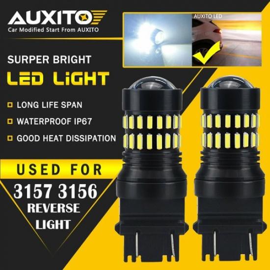 2X AUXITO 3157 3156 LED Backup Reverse 2400Lm Light Bulbs For Chevrolet GMC EOA