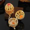 Zinc Zinc Alloy Material Egg-Shaped Box Enamel Color Jewelry Storage Box Jewelry Box  Jewelry Organizer