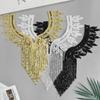 Luxury Applique Patches Handmade Clothing Applique Fashion Beads Applique  Apparel Accessories