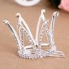 Kids Girls Glitter Crystal Rhinestone Twinkle Princess Crown Tiara Flower Girl Wedding Birthday Prom Hair Accessories Wholesale