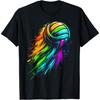 Unisex-Volleyball-T-Shirt für Erwachsene, Schwarz, Größe S, Kurzarm(1)
