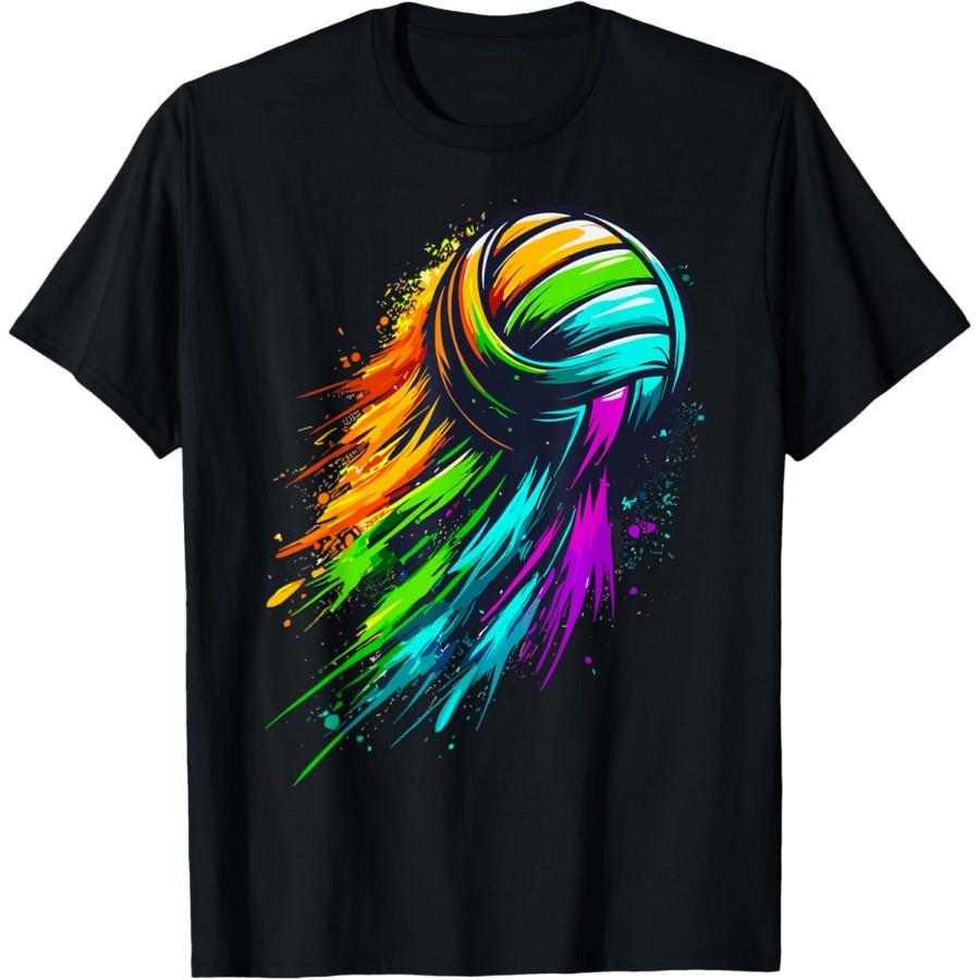 

Unisex Adult Volleyball T-Shirt, Black, Small, Short Sleeve(1) XXXXXL чорний