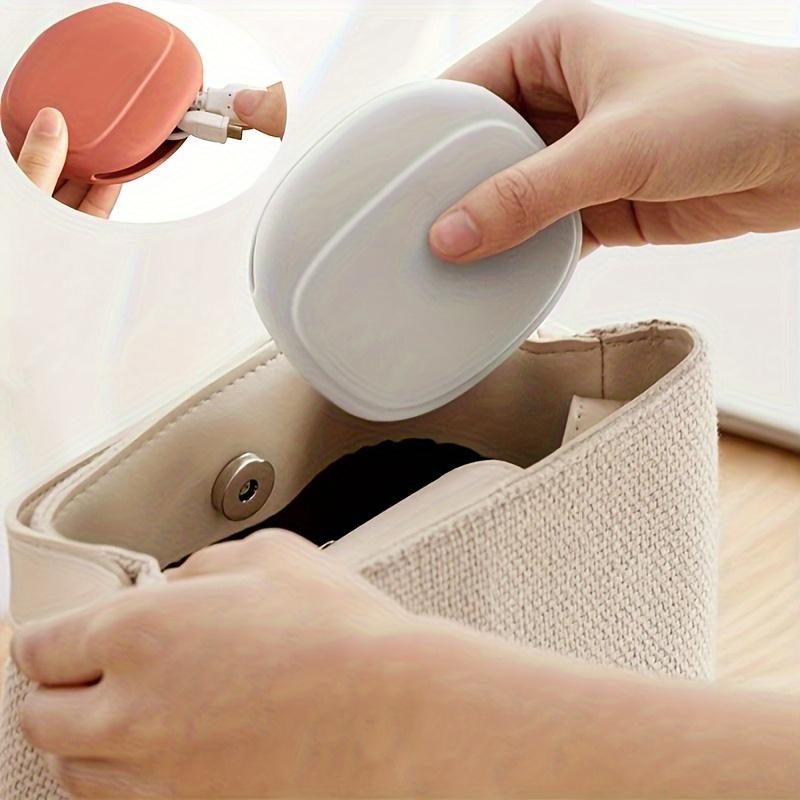 3pcs Silicone Travel Organizer Pouches - Silicone Earphone Storage Bag, Portable Earphone Cable Data Cable Storage Box, EVA Earphone Cable Bag