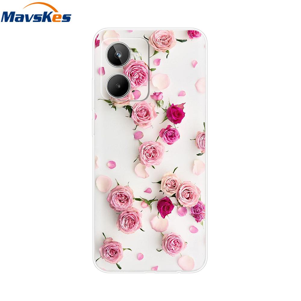 For Realme 10 Case Soft Transparent Back Cover Cases For OPPO Realme 10 4G Realme10 Silicone Bumper Phone Fundas Bags 6.4inch