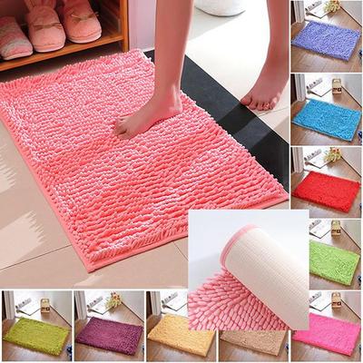 Thicken Chenille Bath Mat Non-slip Bathroom Rugs Door Absorbent Pad Mat Shaggy Mats Rug for Entrance Sofa Pet Carpet