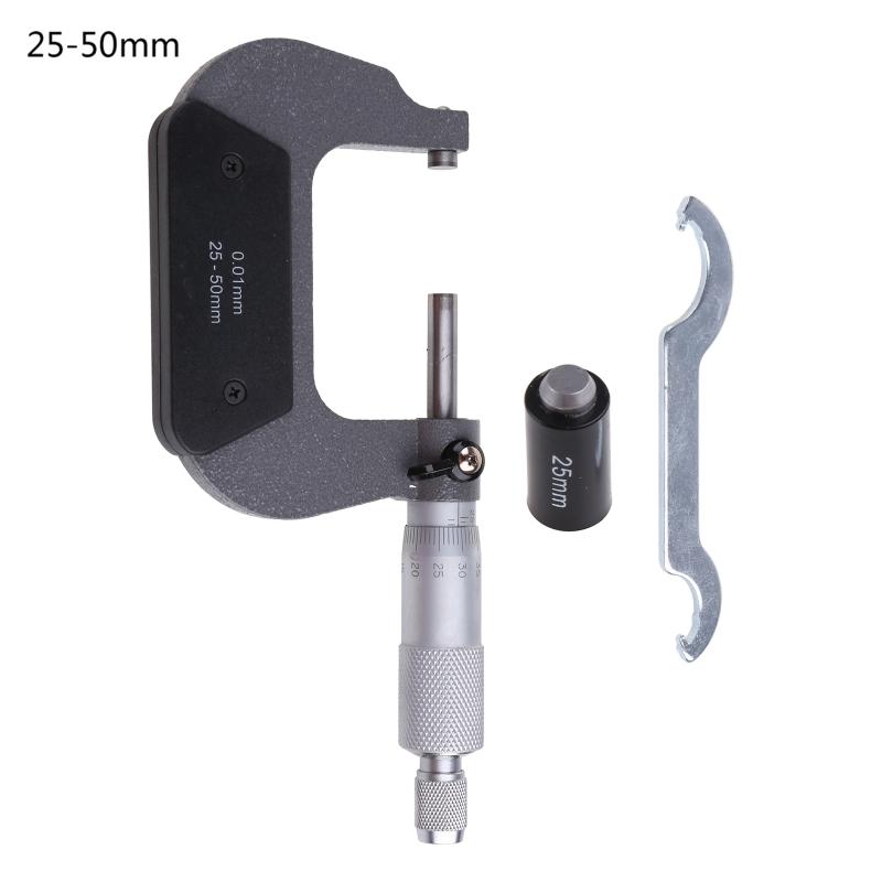 Precise Electronic LCD Caliper Gauge Micrometer 25-50/50-75/75-100mm Outside Metric Caliper Measurement Micrometer Tool