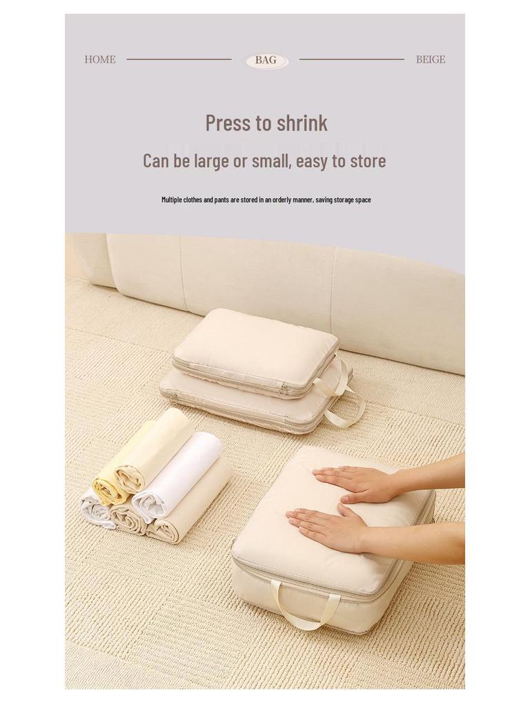 7-Piece Travel Packing Cubes Set - Compressible Storage Organizer for Clothes
