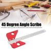 45/90 Degree Center Finder Tool Aluminum Alloy Center Scribe  Woodworking Layout and Marking