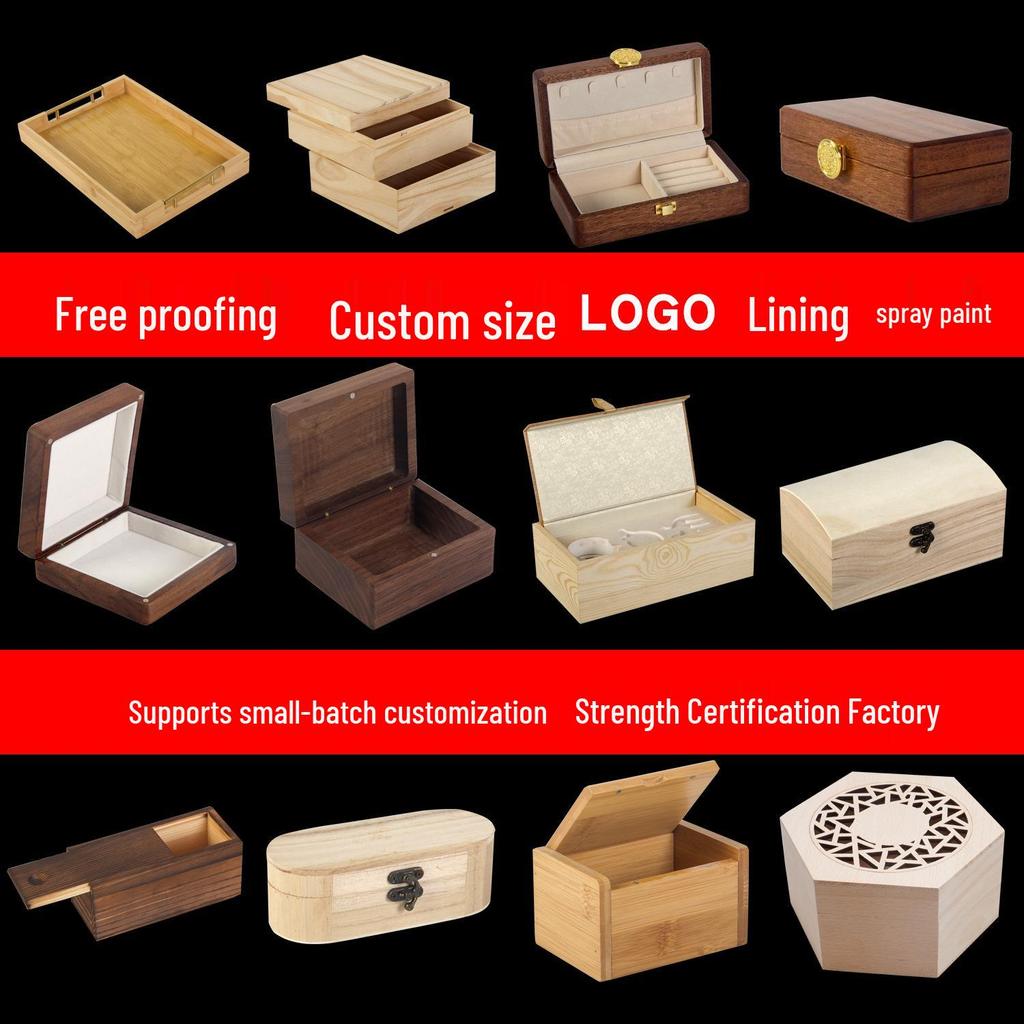 Black Walnut Flip-Top Light Luxury Storage Box for Jewelry, Antiques, or Stationery